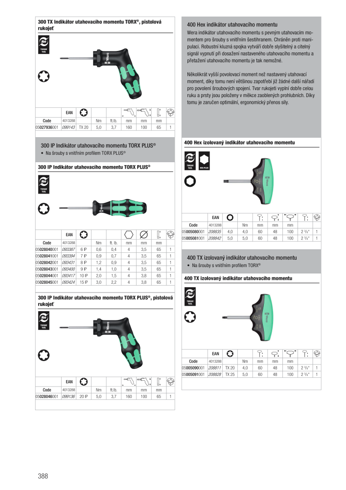 Hlavní katalog WERA Č. 2644 - Strana 388