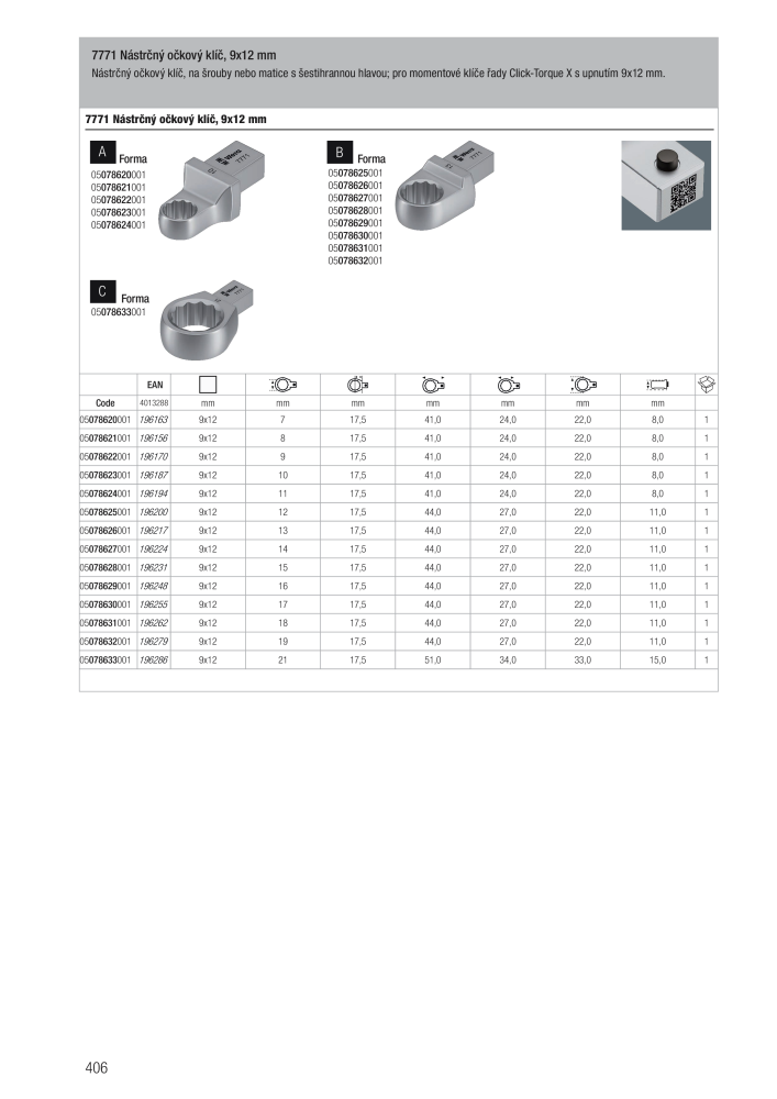 Hlavní katalog WERA NR.: 2644 - Side 406