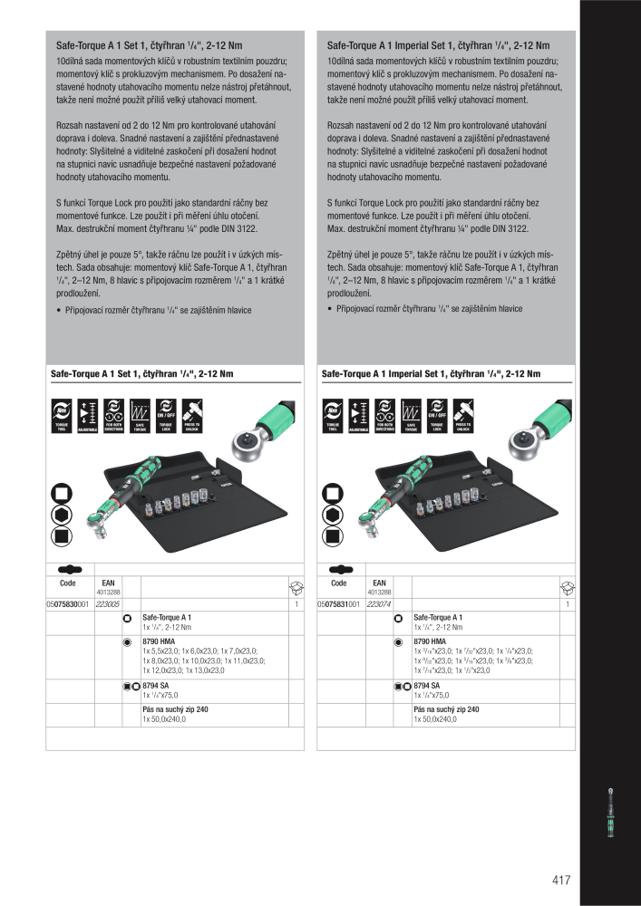 Hlavní katalog WERA NEJ.: 2644 - Sida 417