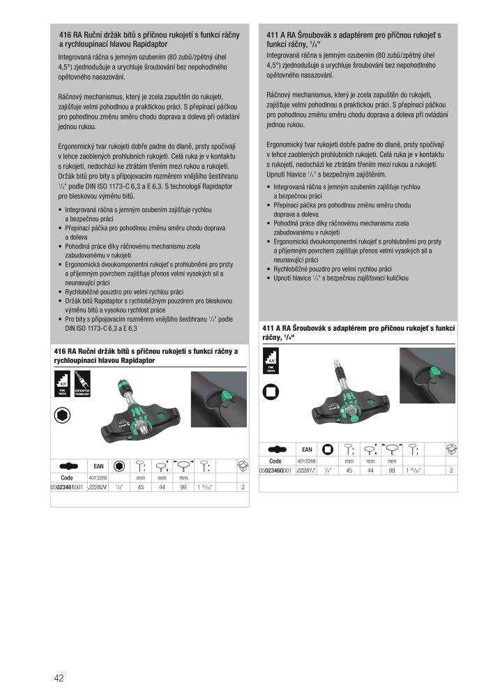 Hlavní katalog WERA NEJ.: 2644 - Sida 42