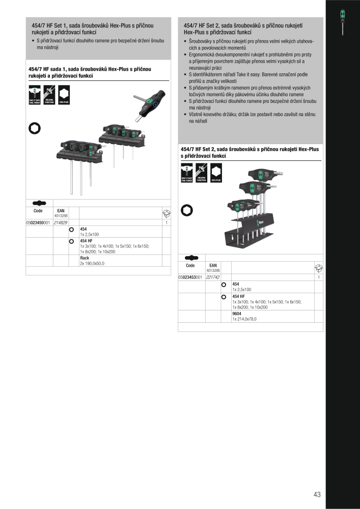 Hlavní katalog WERA Č. 2644 - Strana 43