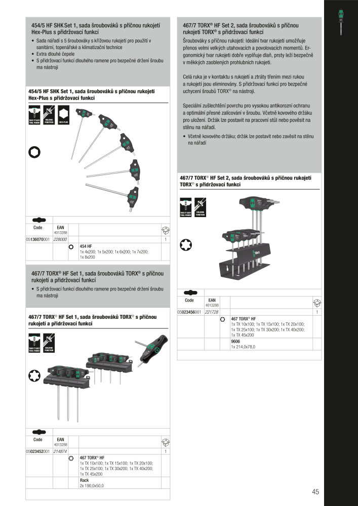 Hlavní katalog WERA Nº: 2644 - Página 45