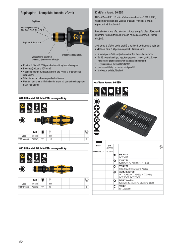 Hlavní katalog WERA n.: 2644 - Pagina 52