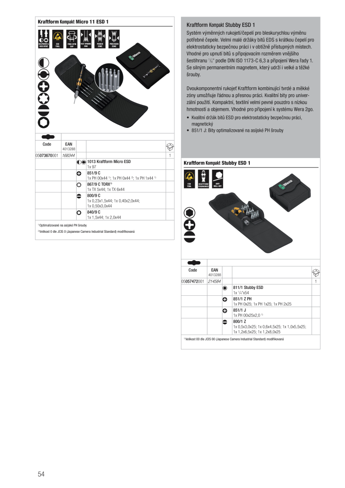 Hlavní katalog WERA NR.: 2644 - Pagina 54