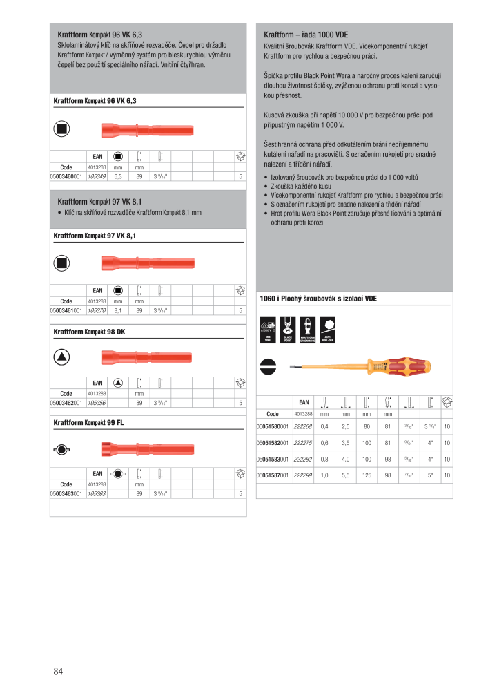 Hlavní katalog WERA NR.: 2644 - Pagina 84