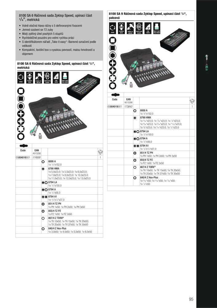 Hlavní katalog WERA NEJ.: 2644 - Sida 95