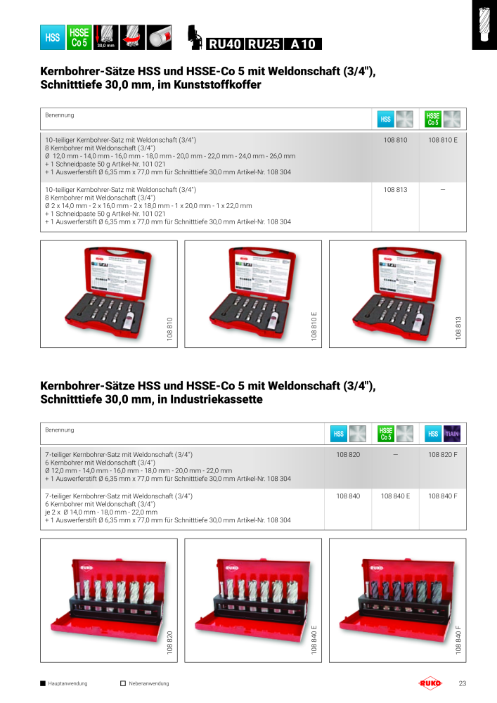 RUKO Magnet Bohrmaschinen, Kernbohrmaschinen NR.: 288 - Seite 23