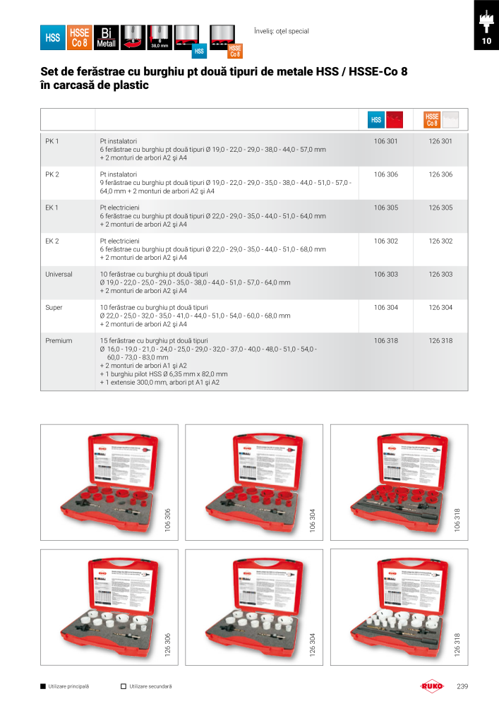 Principalele instrumente de precizie ale catalogului Ruko Č. 292 - Strana 239
