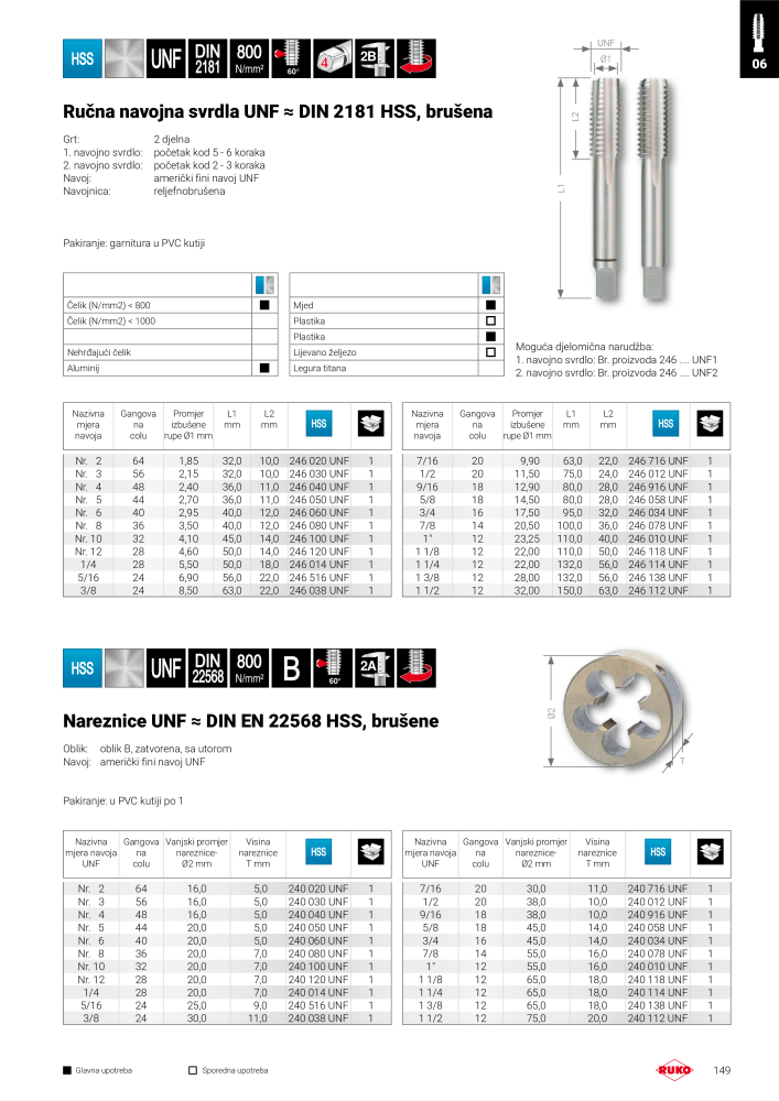 Ruko glavni kataloški precizni alati NR.: 294 - Pagina 149