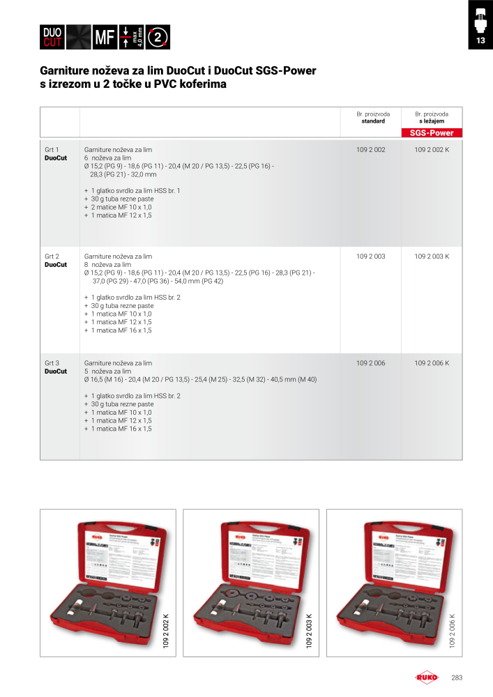 Ruko glavni kataloški precizni alati Č. 294 - Strana 283