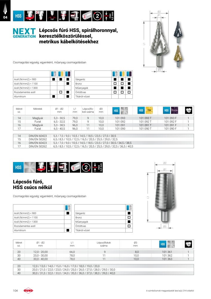 Ruko főkatalógus precíziós szerszámok NR.: 298 - Pagina 104