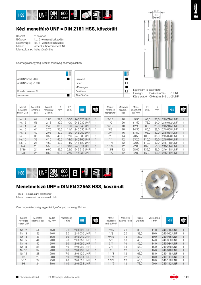 Ruko főkatalógus precíziós szerszámok NR.: 298 - Side 149