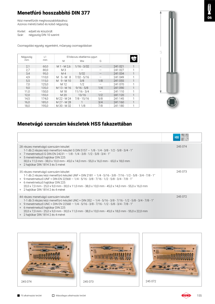 Ruko főkatalógus precíziós szerszámok n.: 298 - Pagina 155
