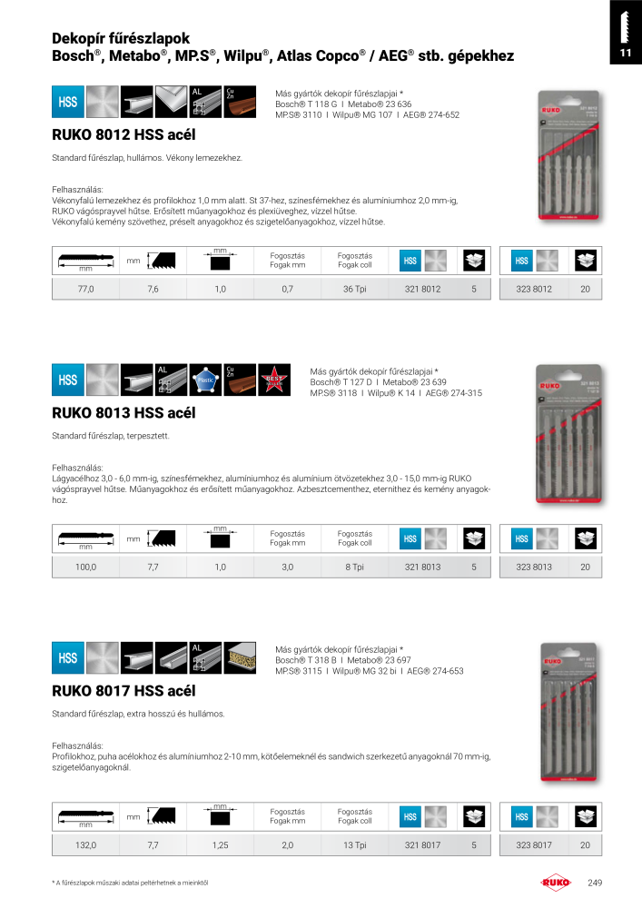 Ruko főkatalógus precíziós szerszámok NR.: 298 - Strona 249