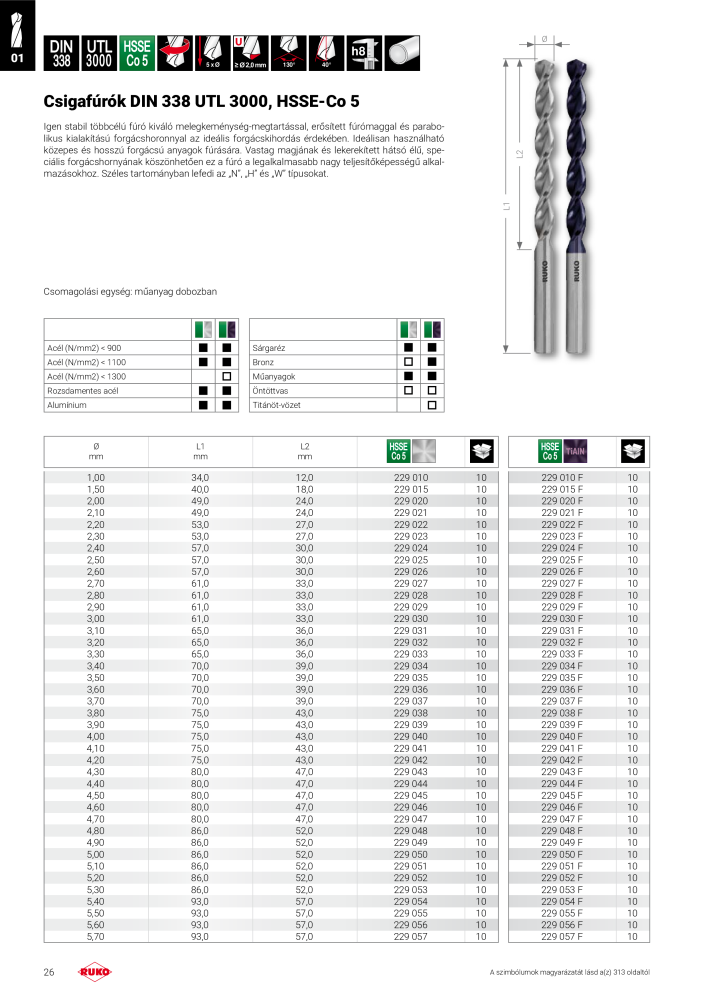Ruko főkatalógus precíziós szerszámok Nb. : 298 - Page 26