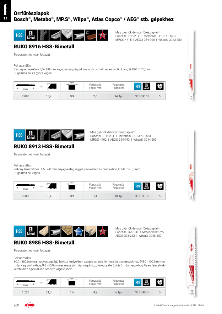Ruko főkatalógus precíziós szerszámok Nº: 298 - Página 260