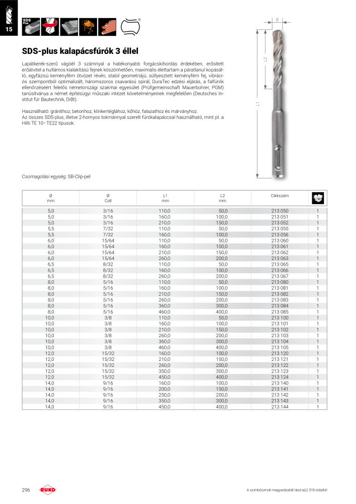 Ruko főkatalógus precíziós szerszámok Nb. : 298 - Page 296