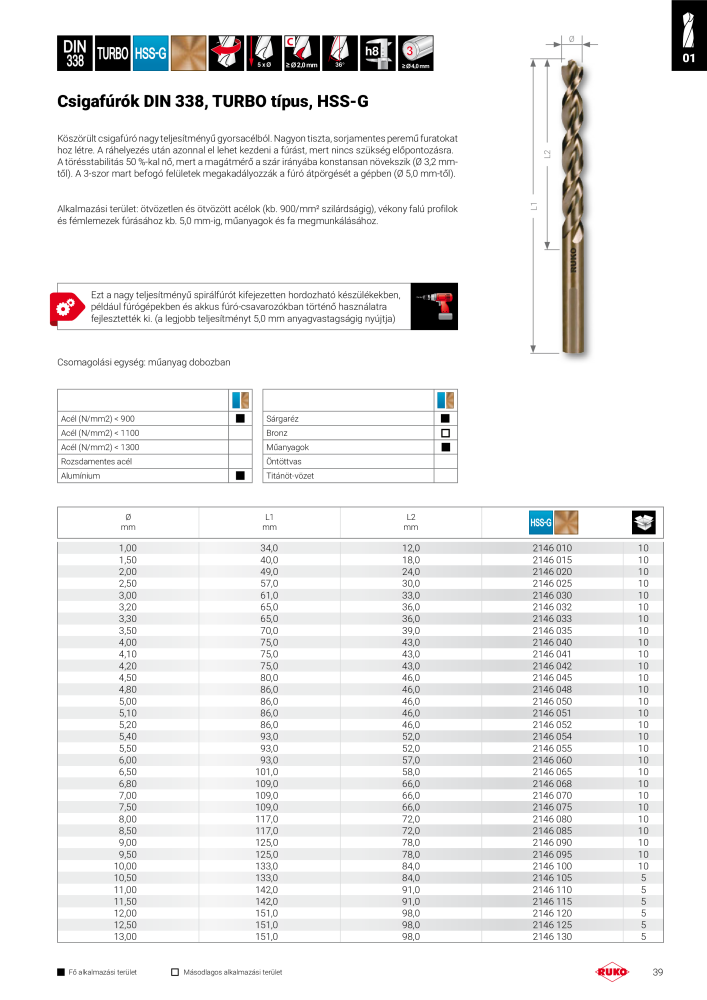 Ruko főkatalógus precíziós szerszámok NO.: 298 - Page 39