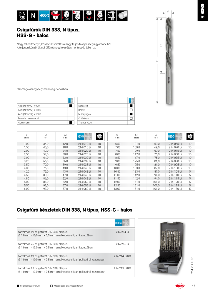 Ruko főkatalógus precíziós szerszámok NO.: 298 - Page 45