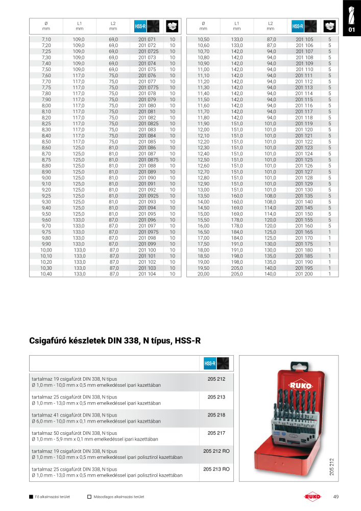 Ruko főkatalógus precíziós szerszámok Nb. : 298 - Page 49