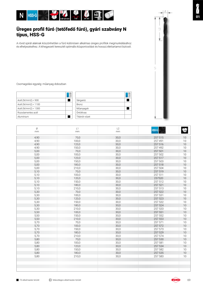 Ruko főkatalógus precíziós szerszámok NR.: 298 - Strona 69