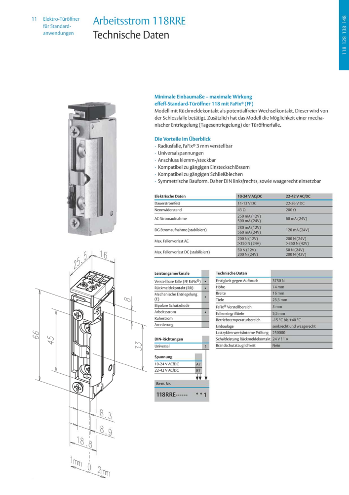 ASSA ABLOY Elektro-Türöffner NR.: 318 - Seite 11