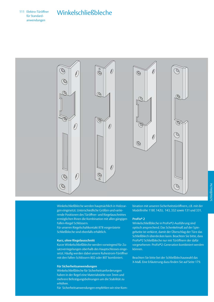 ASSA ABLOY Elektro-Türöffner NR.: 318 - Seite 111