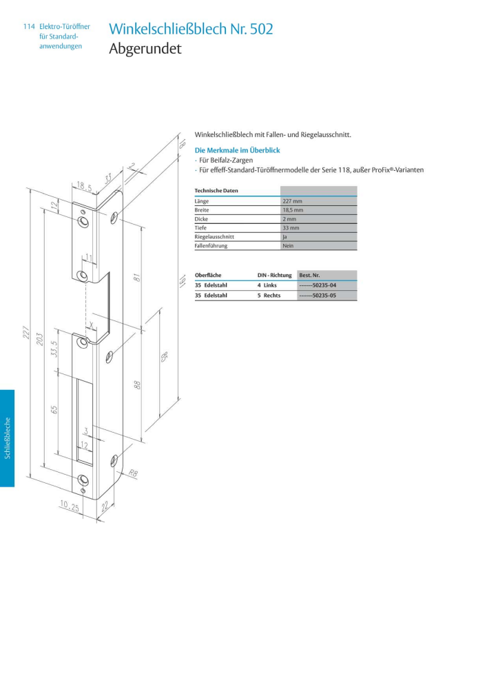 ASSA ABLOY Elektro-Türöffner NR.: 318 - Seite 114