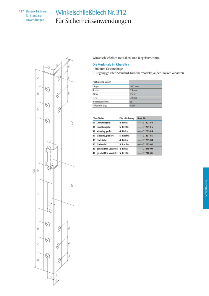 ASSA ABLOY Elektro-Türöffner NR.: 318 - Seite 117