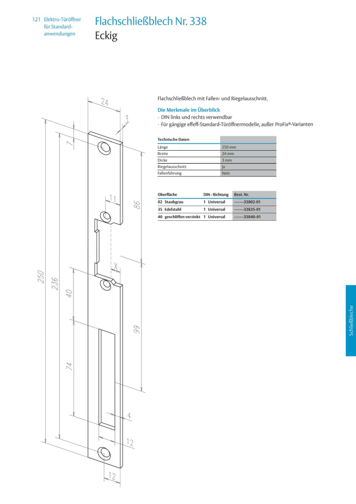 ASSA ABLOY Elektro-Türöffner NR.: 318 - Seite 121