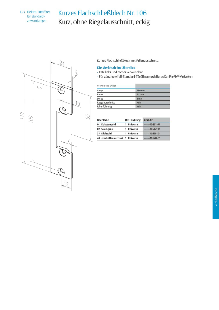 ASSA ABLOY Elektro-Türöffner NR.: 318 - Seite 125