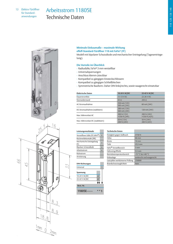 ASSA ABLOY Elektro-Türöffner NR.: 318 - Seite 13