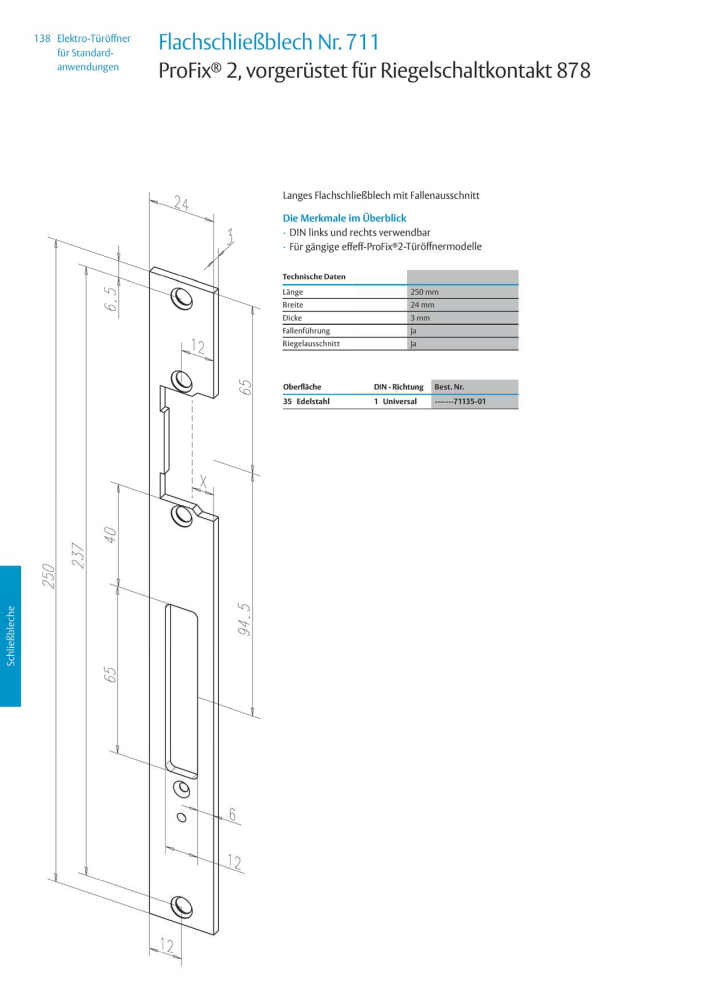 ASSA ABLOY Elektro-Türöffner NR.: 318 - Seite 138