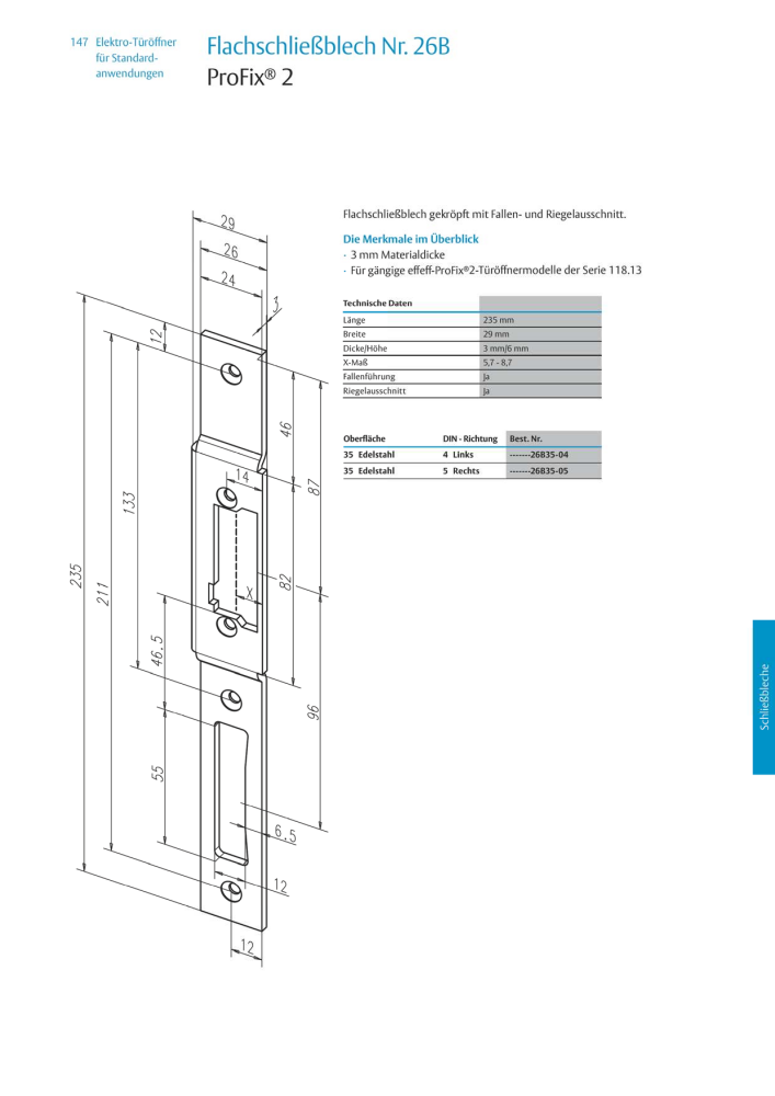 ASSA ABLOY Elektro-Türöffner NR.: 318 - Seite 147