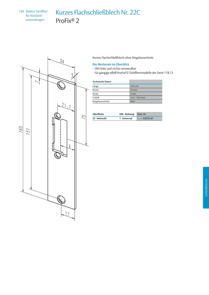 ASSA ABLOY Elektro-Türöffner NR.: 318 - Seite 149