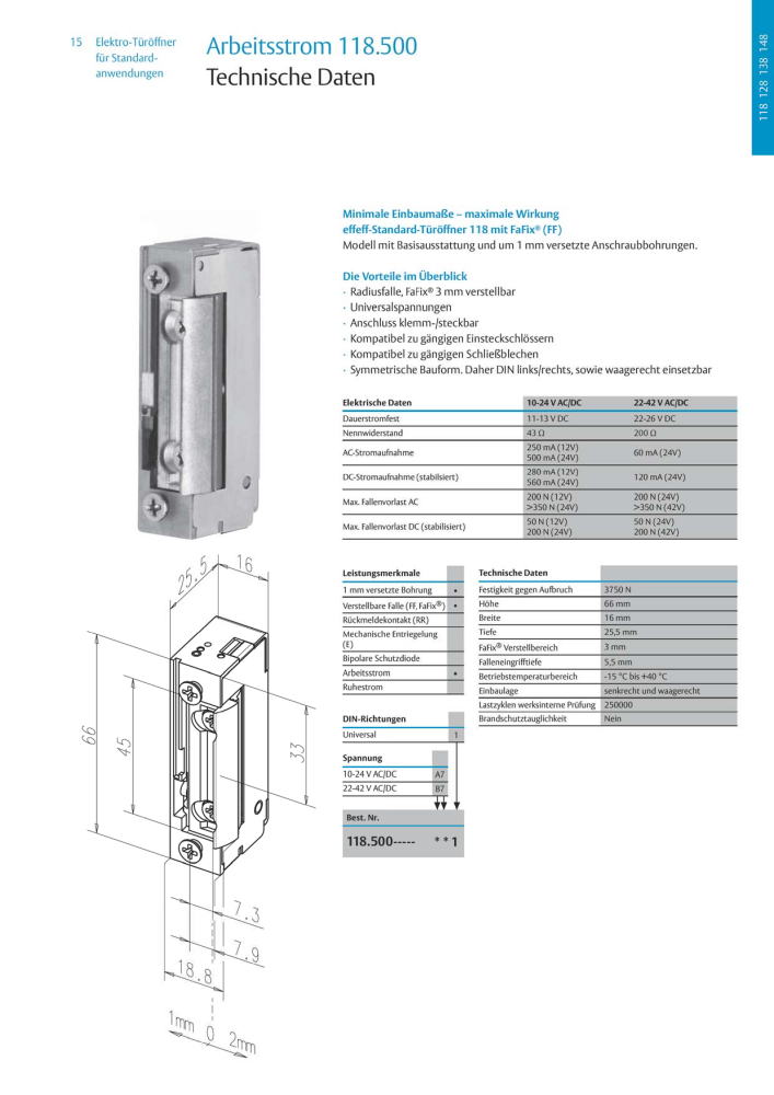 ASSA ABLOY Elektro-Türöffner NR.: 318 - Seite 15