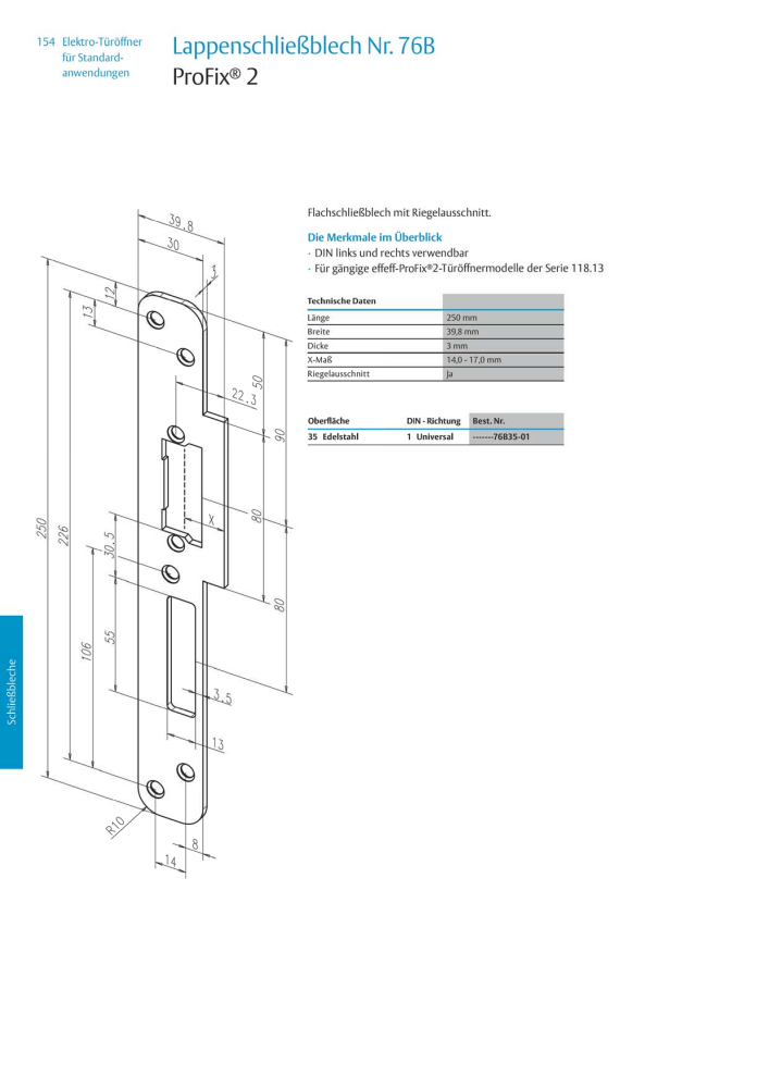 ASSA ABLOY Elektro-Türöffner NR.: 318 - Seite 154