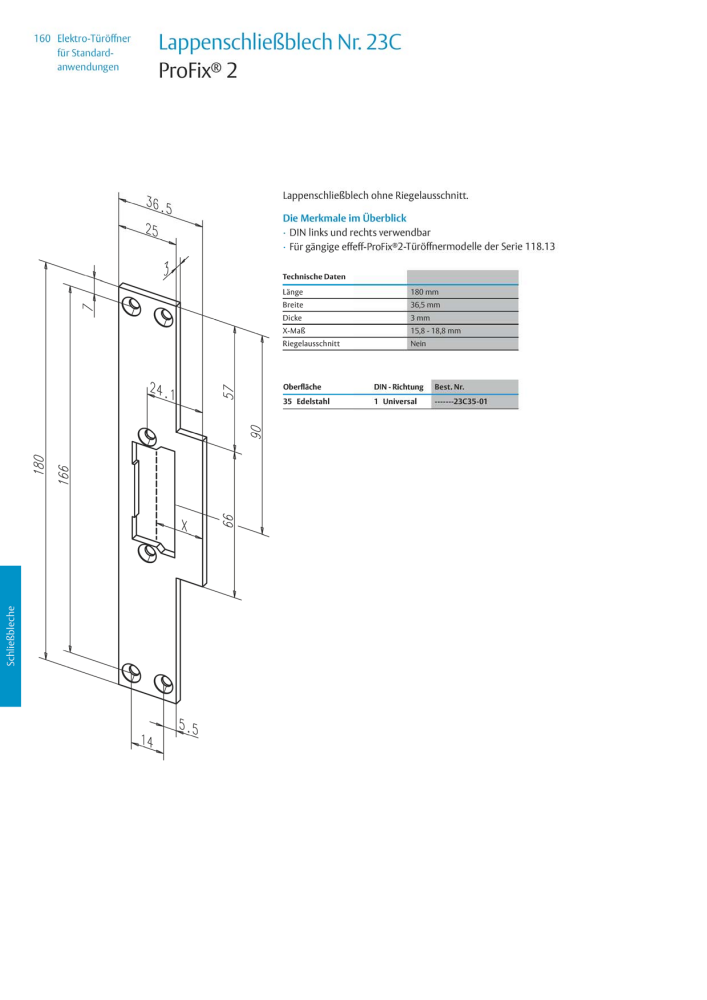 ASSA ABLOY Elektro-Türöffner NR.: 318 - Seite 160