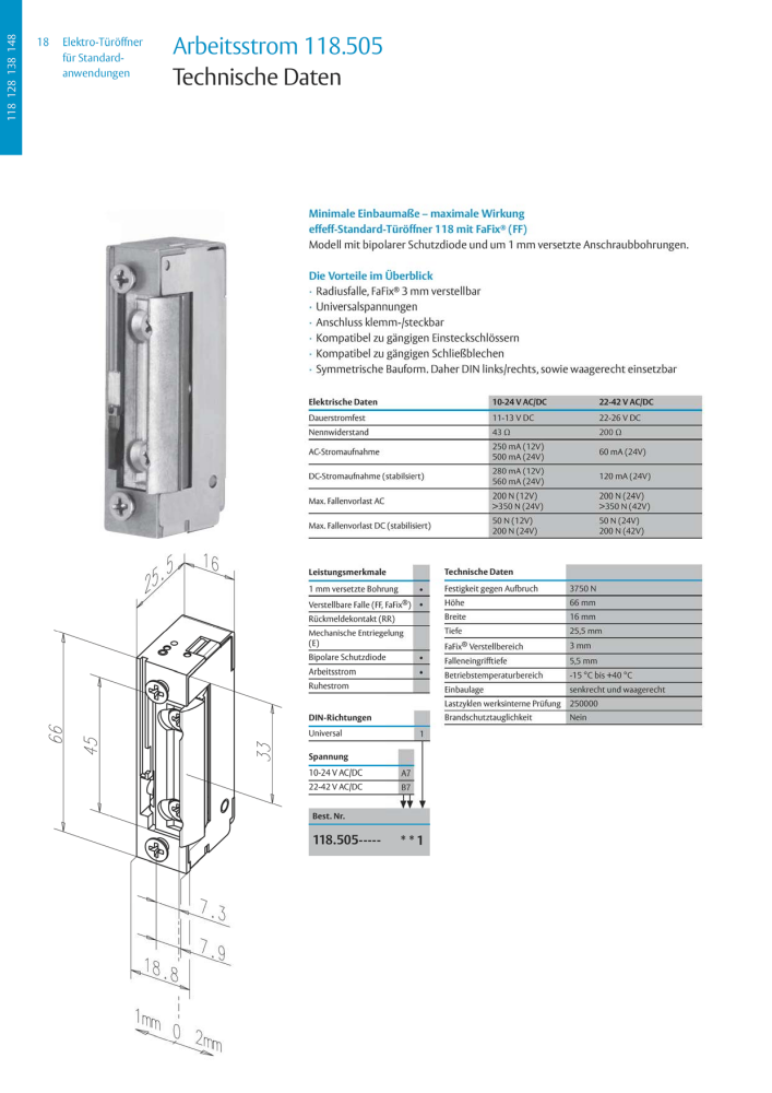 ASSA ABLOY Elektro-Türöffner NR.: 318 - Seite 18