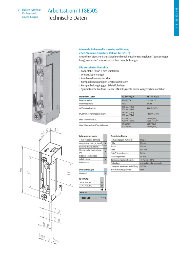 ASSA ABLOY Elektro-Türöffner NR.: 318 - Seite 19