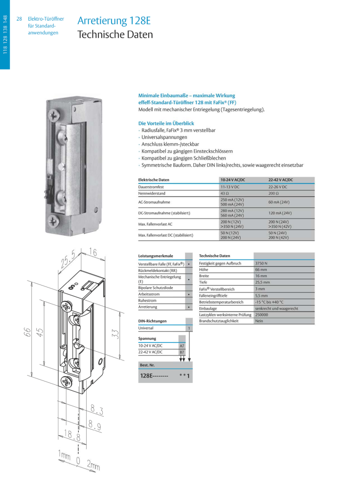 ASSA ABLOY Elektro-Türöffner NR.: 318 - Seite 28