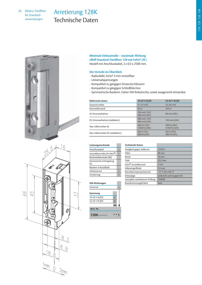 ASSA ABLOY Elektro-Türöffner NR.: 318 - Seite 29