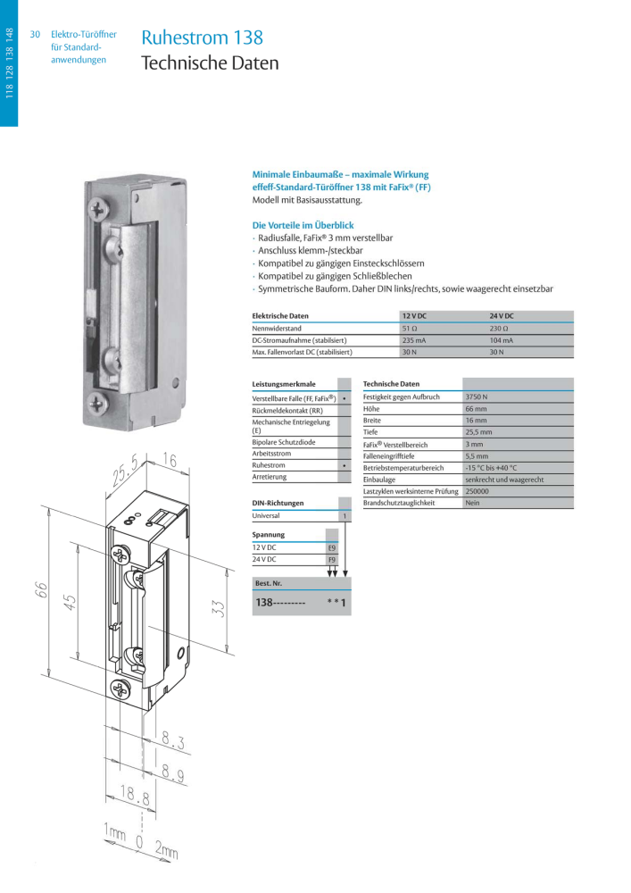 ASSA ABLOY Elektro-Türöffner NR.: 318 - Seite 30