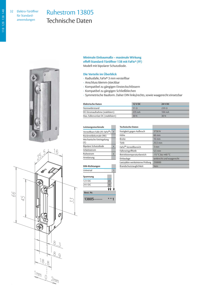 ASSA ABLOY Elektro-Türöffner NR.: 318 - Seite 32