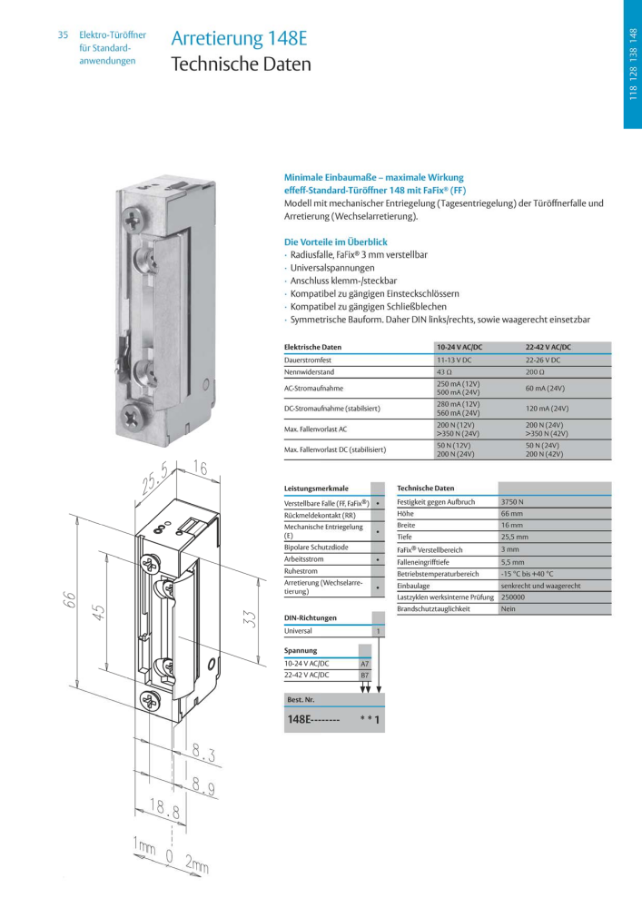 ASSA ABLOY Elektro-Türöffner NR.: 318 - Seite 35