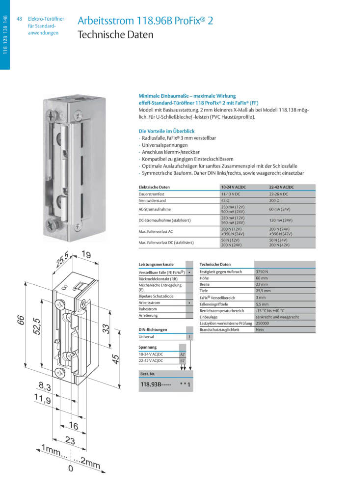 ASSA ABLOY Elektro-Türöffner NR.: 318 - Seite 48