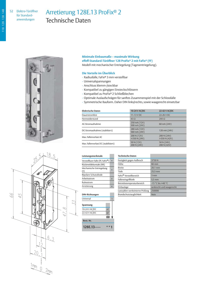 ASSA ABLOY Elektro-Türöffner NR.: 318 - Seite 52