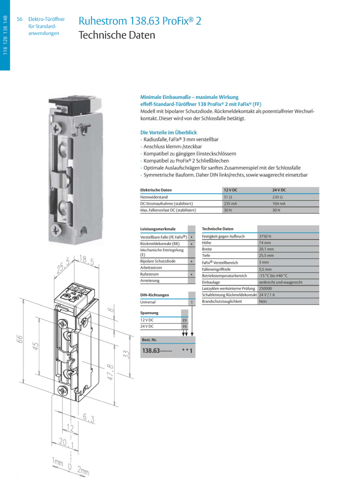 ASSA ABLOY Elektro-Türöffner NR.: 318 - Seite 56