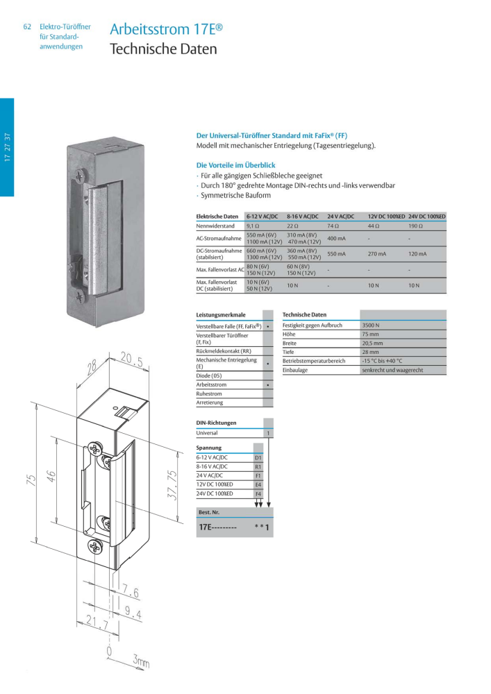 ASSA ABLOY Elektro-Türöffner NR.: 318 - Seite 62