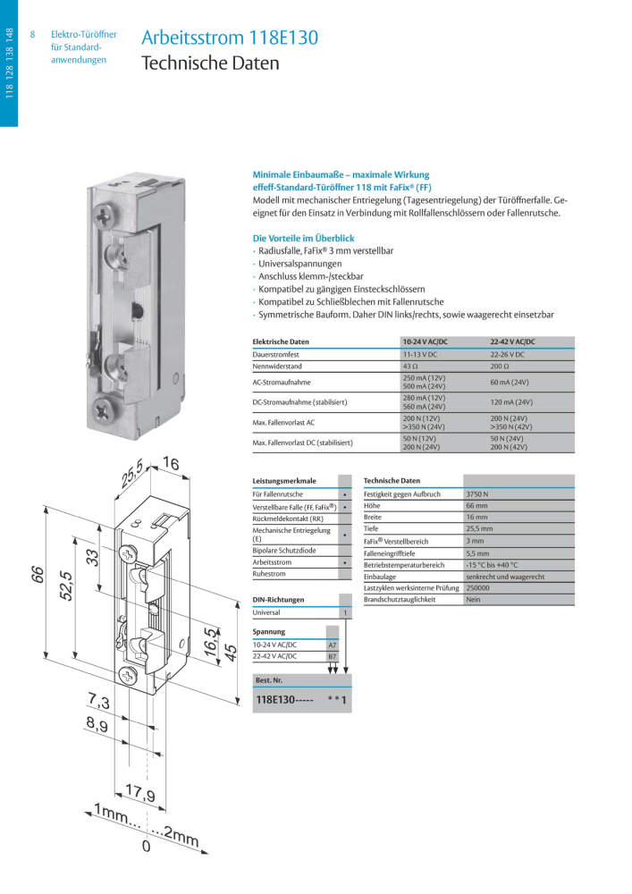 ASSA ABLOY Elektro-Türöffner NR.: 318 - Seite 8